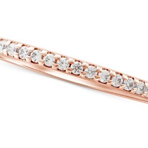 Macys Diamond band 14k rose gold size 5.5